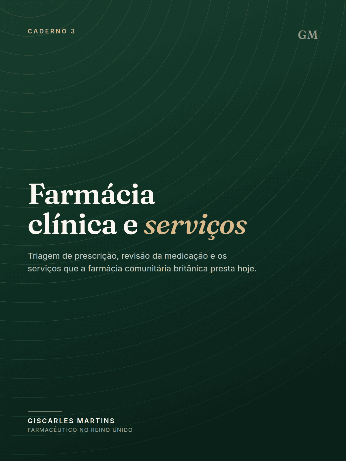 Farmácia clínica e serviços — Caderno 3