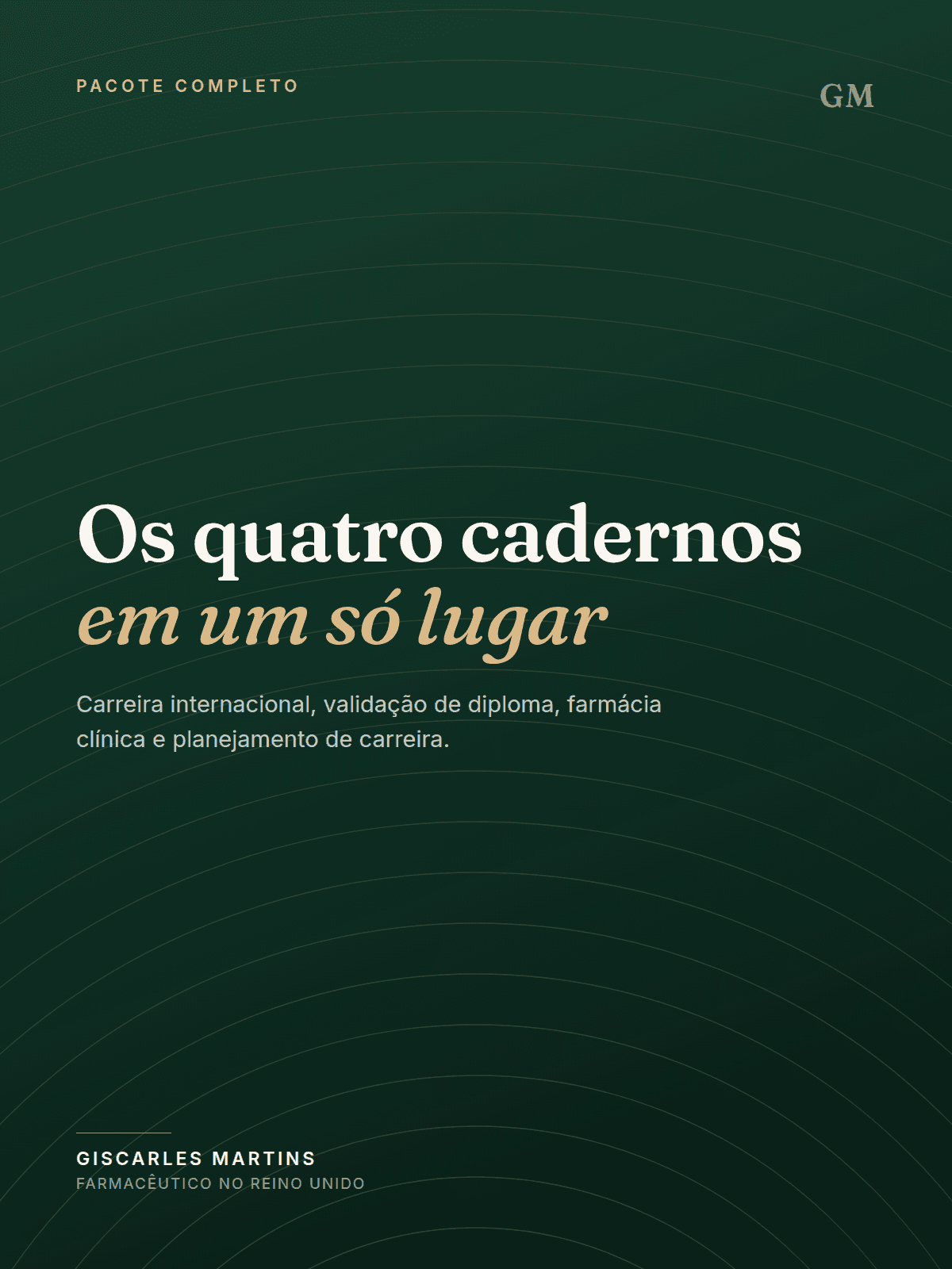 Os quatro cadernos — pacote completo